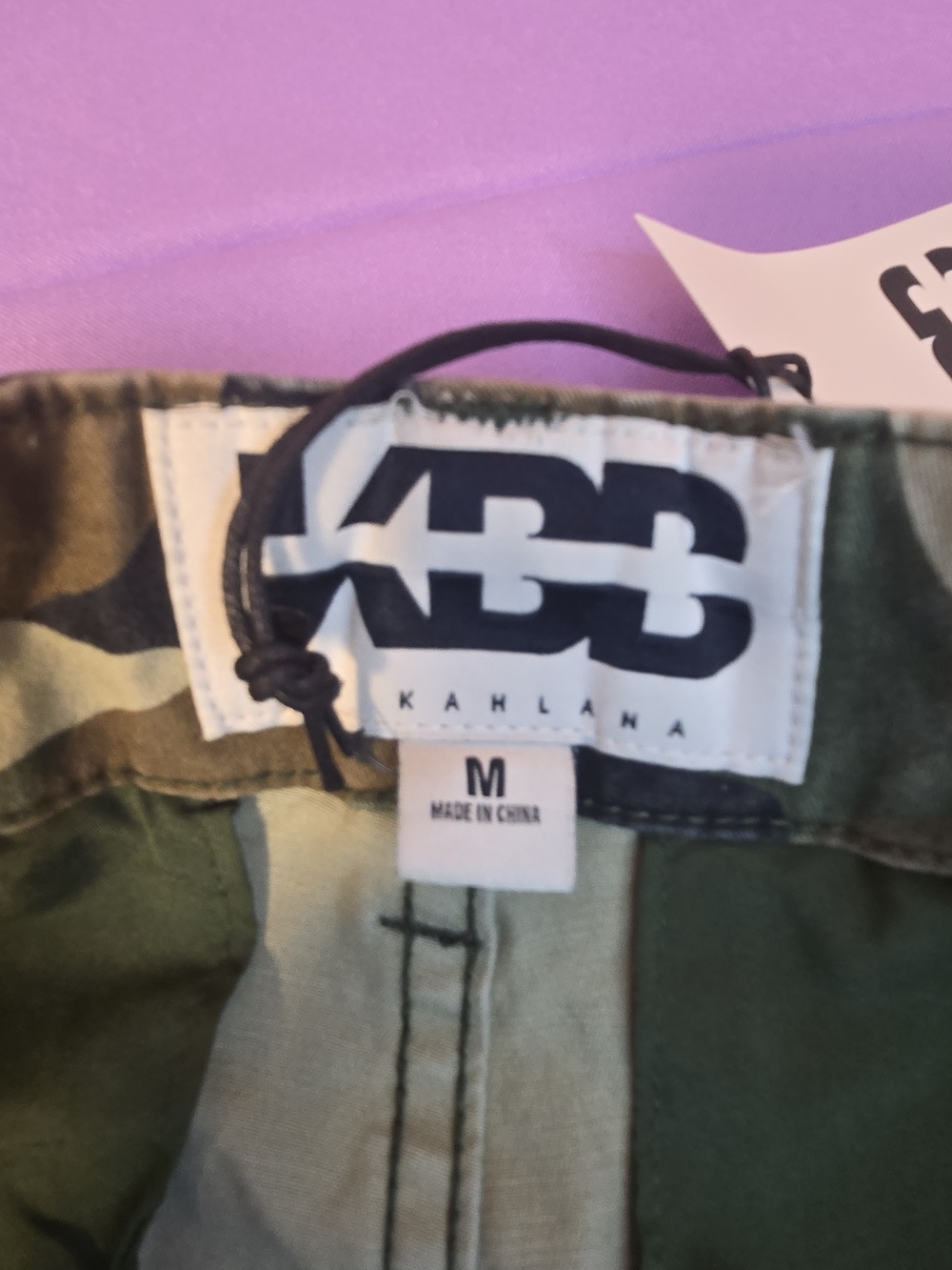 Camo Cargo Pants - Green Brown Black Size M - Picture 8 of 12